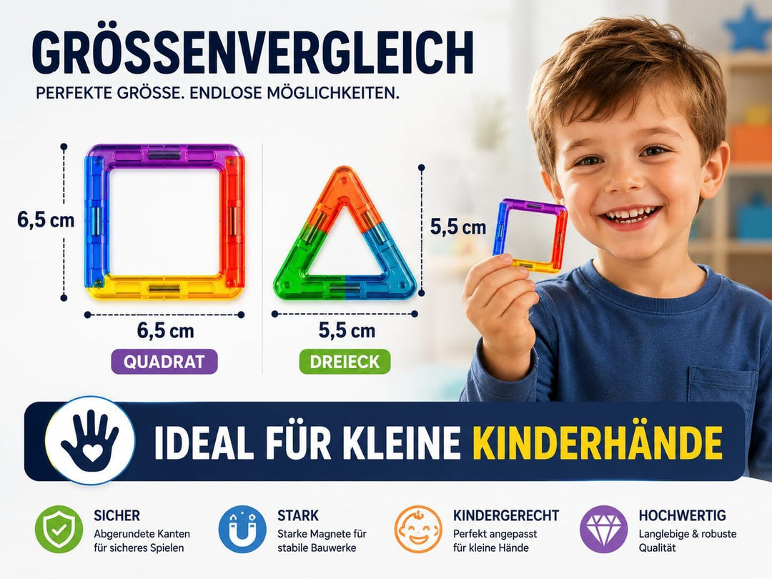Magnetische Bausteine 101 Teile, Magnetspielzeug Magneten Kinder Magnetbausteine Magnet Spielzeug Ma