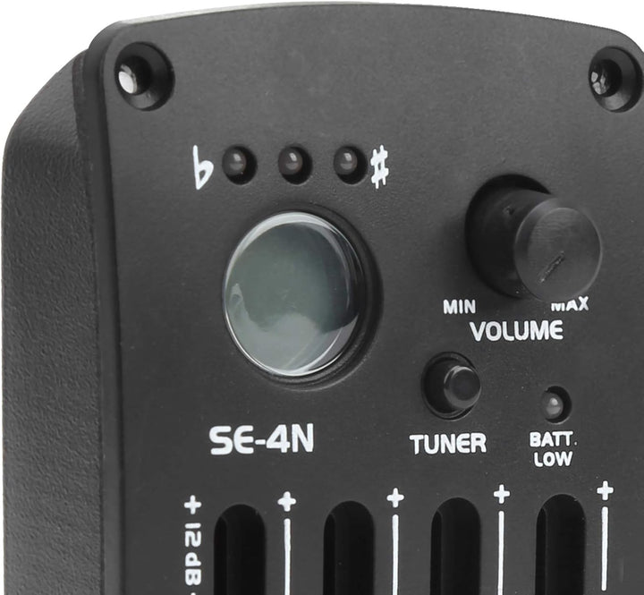 4 Band Equalizer Pickup Akustikgitarre Digital Tuner EQ SE-4N Preamp, 6,35 Mm XLR-Ausgangsbuchsen, B