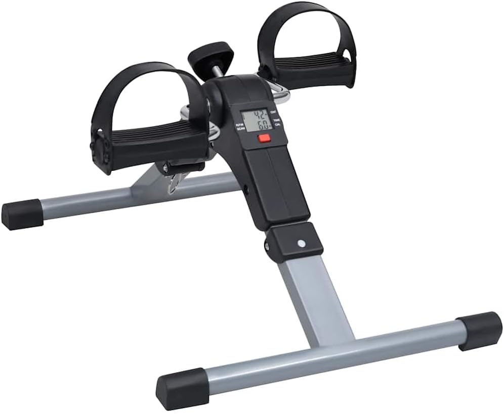 vidaXL Pedaltrainer für Beine Arme mit LCD-Anzeige Fitnessfahrrad Hometraine Heimtrainer Beintrainer