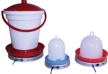 Hemel Tränkenwärmer mit Thermostat - Ø 19 cm, Wärmeplatte, Heizplatte, Tränkenheizung