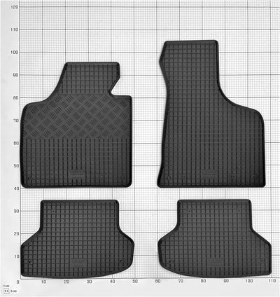 Stylisches Gummi- und Kofferraumwanne Set geeignet für Audi A3 8P Sportback ab 2004 bis 2012 - Schüt