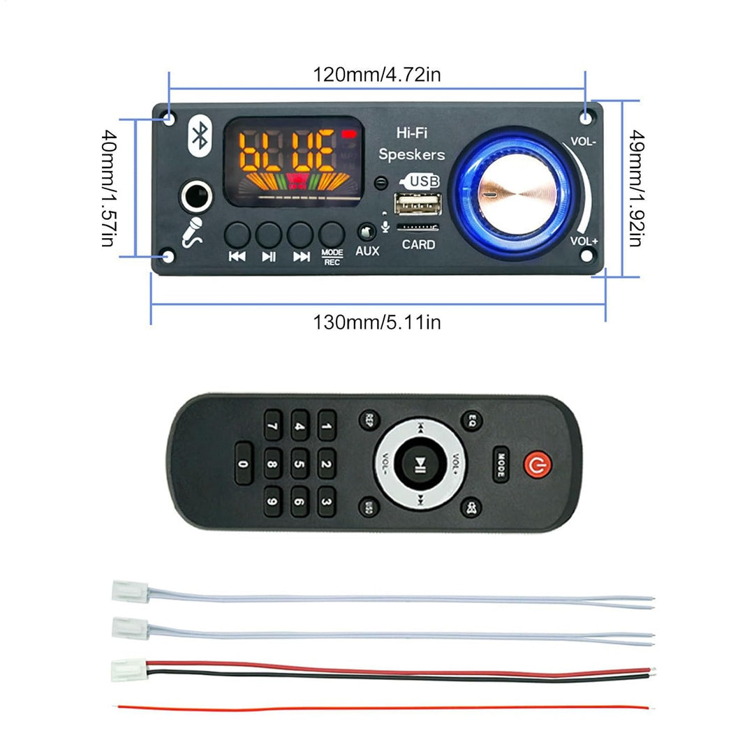 Audio Verstärker Platine,MP3-Decodermodul | 2x80W Decodier Chip Für Auto Broadcast Aufnahmefunktion