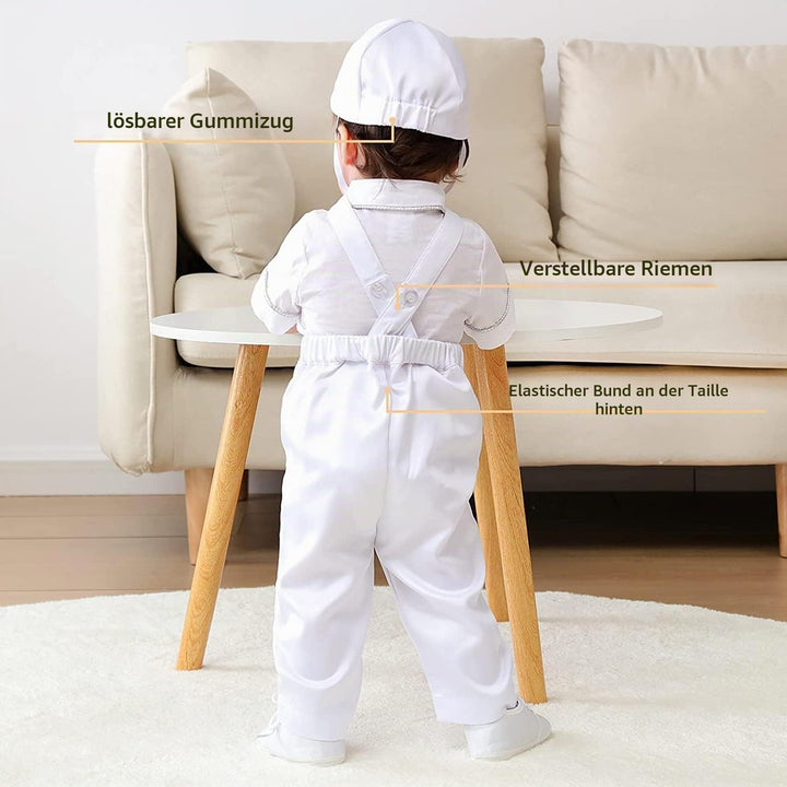 Booulfi Baby Kleidung Jungen Baumwollstoff Baby Anzug Junge Hochzeit Taufanzug Taufkleid Junge Weihn
