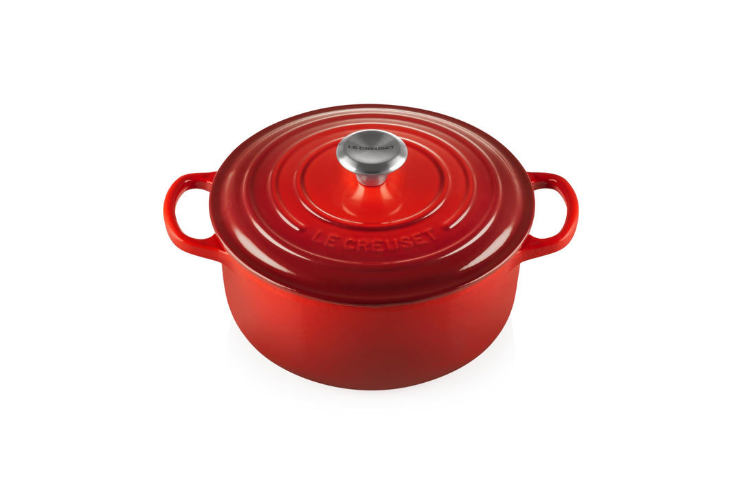 Le Creuset Signature Gusseisen-Bräter mit Deckel, Ø 20 cm, Rund, Für alle Herdarten und Induktion ge