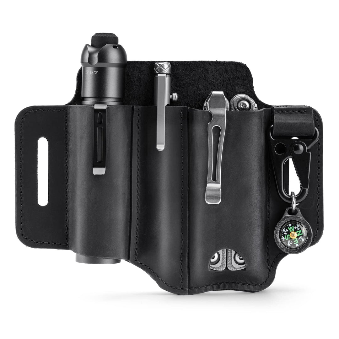 VIPERADE PJ29 EDC Lederscheide, Multitoolscheide/Werkzeuge Holster/Messergürtelscheide/Taschenlampen