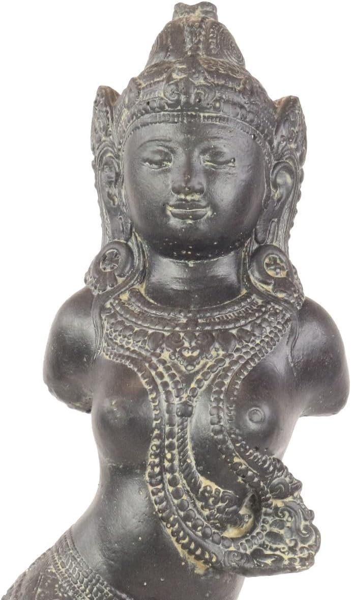 Oriental Galerie Devi Dewi Göttin Statue Figur Skulptur Sita Torso Büste auf Sockel Garten Stein Dek