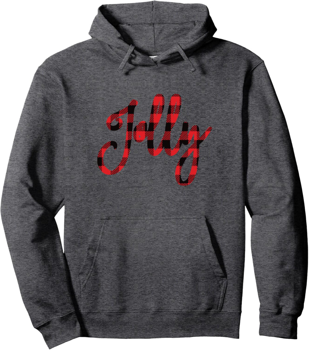 Buffalo Plaid Jolly Pullover Hoodie