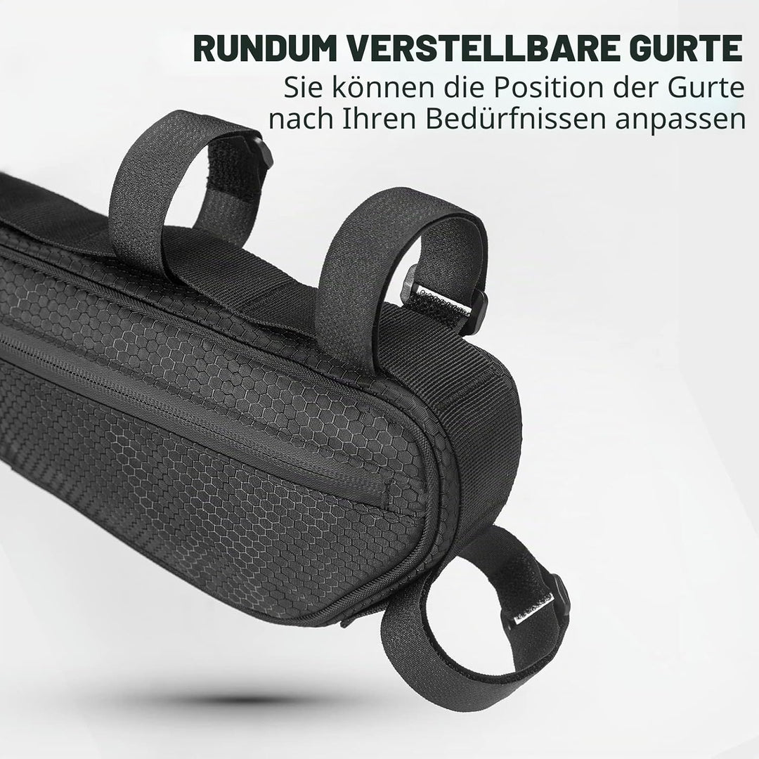 ROCKBROS Fahrradtasche Set, Fahrrad Lenkertasche + Rahmentasche, 2 in 1 Abnehmbare Dreiecktasche für