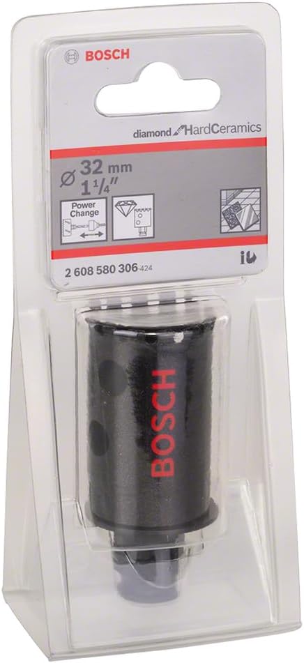 Bosch Professional 1x Diamant-Lochsäge Diamond for Hard Ceramics (für Fliesen, Stein, Ø 32 mm, Zubeh