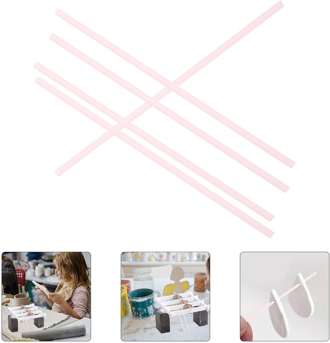 Toddmomy Spezialstäbe und Bruchfest als Zubehör Hitzebeständig 5 Stück aus Aluminiumoxid für Brennof