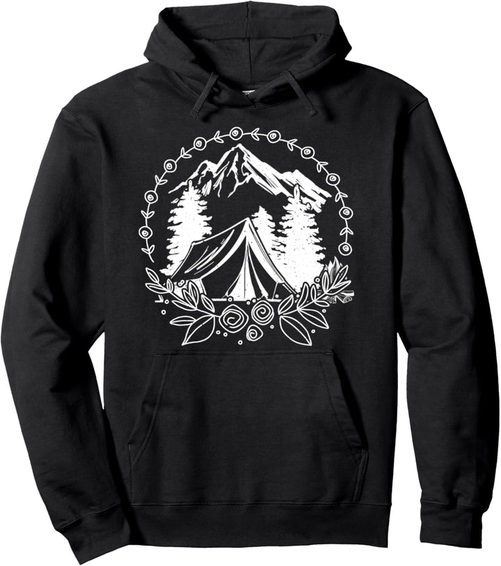 Berg Camping Natur Wandern Abenteuer Pullover Hoodie
