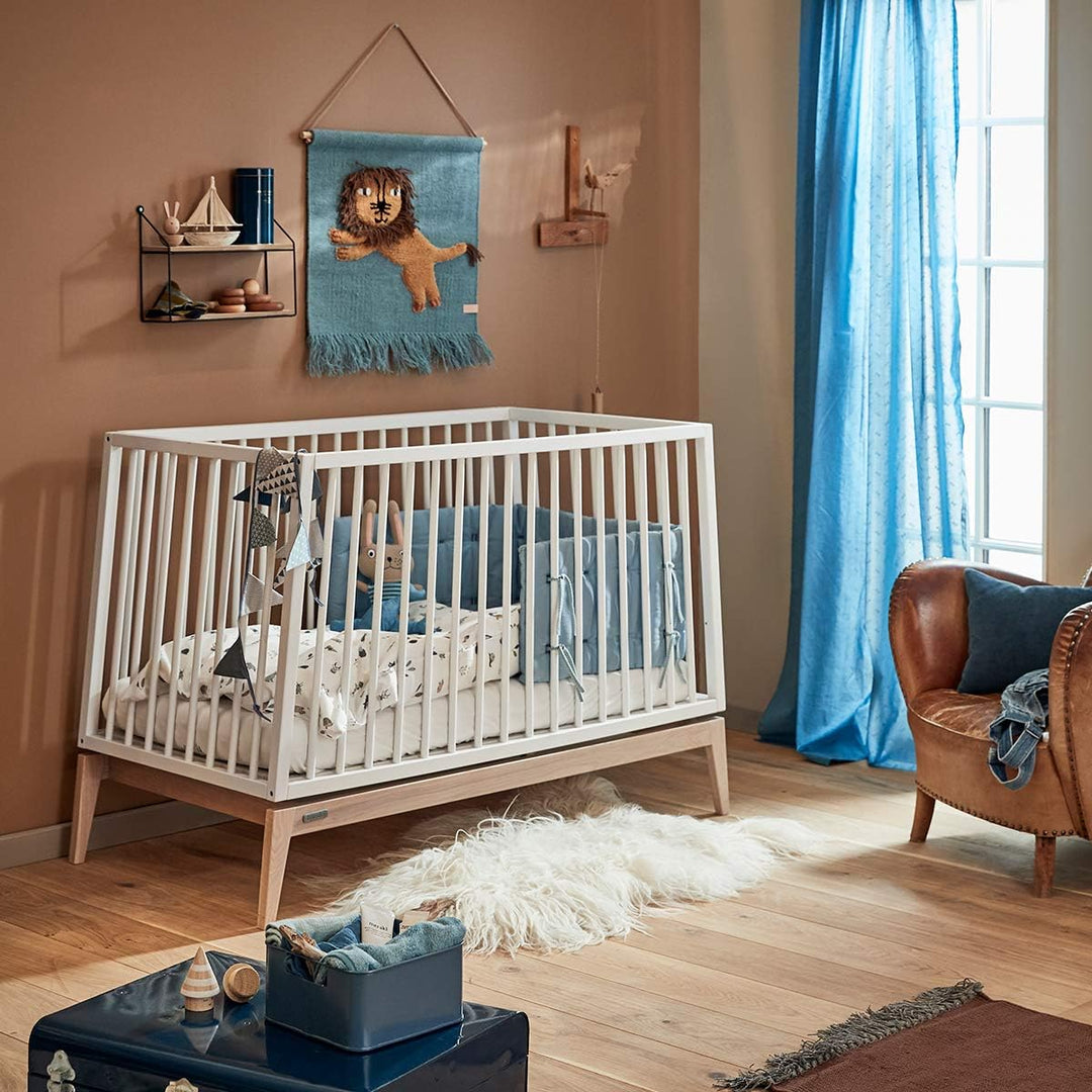 Leander Babybettwäsche 70x100 - Original von Leander passend für Leander, Linea und Luna Babybett -