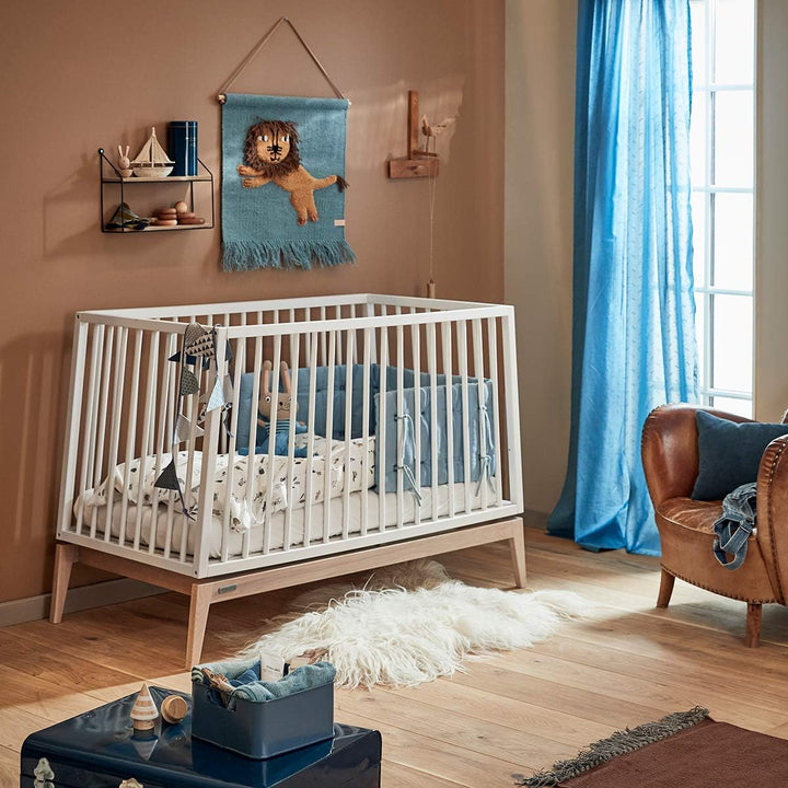 Leander Babybettwäsche 70x100 - Original von Leander passend für Leander, Linea und Luna Babybett -