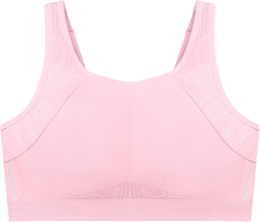 Glamorise Damen Sports Bra, Undurchsichtige 75C Rosa, 75C Rosa