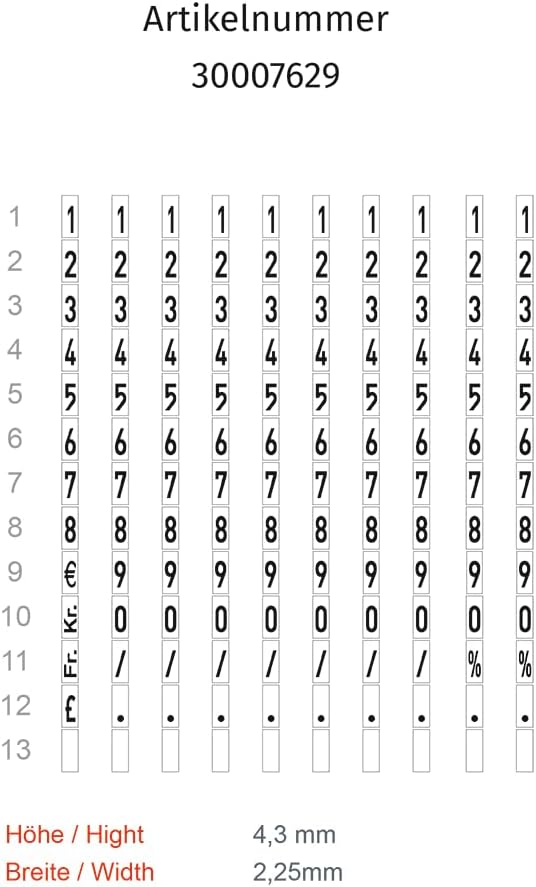 METO Classic S Preisauszeichner Set - Preis, Datum, MHD (1-zeilig, 10-stellig für 26 x 12 mm Etikett