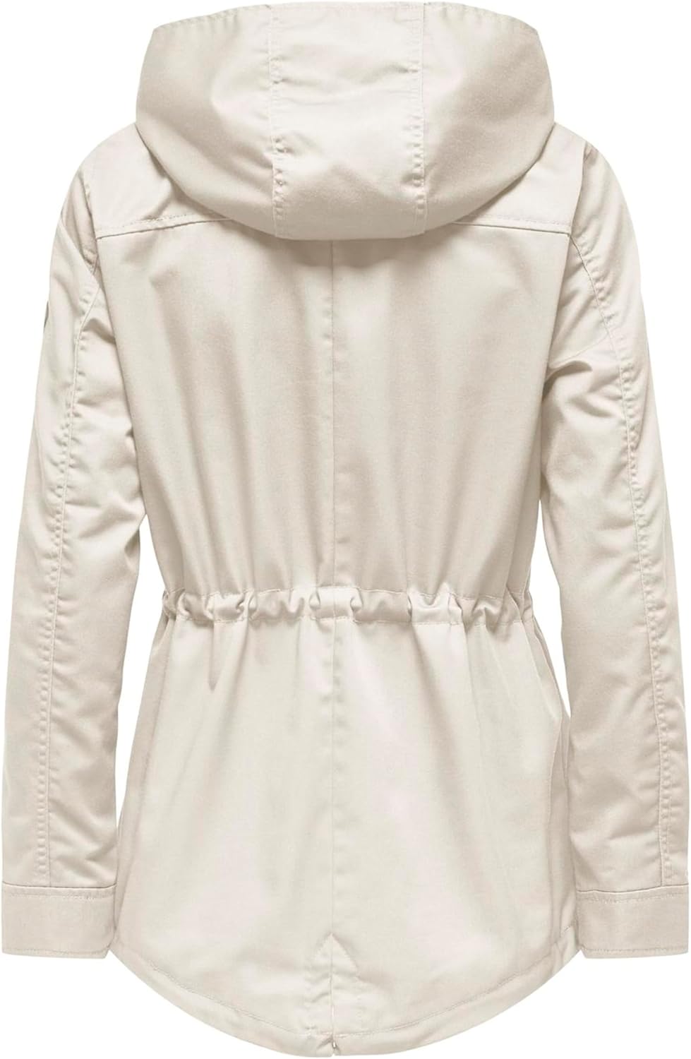 ONLY Damen Übergangsjacke ONLLorca Canvas Parka leichte Jacke mit Kapuze XS Moonbeam, XS Moonbeam