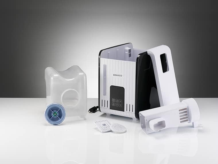 BONECO Verdampfer S450 I Luftbefeuchter I 7L Wassertank I Räume bis 100 m² I Aroma Funktion I Touch-