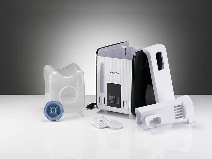BONECO Verdampfer S450 I Luftbefeuchter I 7L Wassertank I Räume bis 100 m² I Aroma Funktion I Touch-