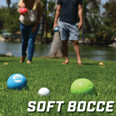 GoSports Backyard Bocce Sets mit 8 Bälle, Pallino, Etui und Messseil - Wählen Sie zwischen klassisch