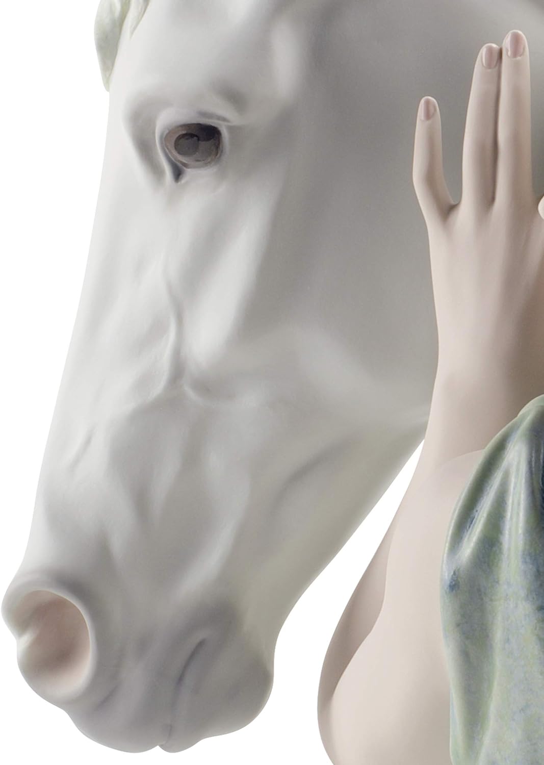 LLADRÓ Frauen-Figur Mein Edler Freund. Limitierte Auflage. Pferd. Porzellan.