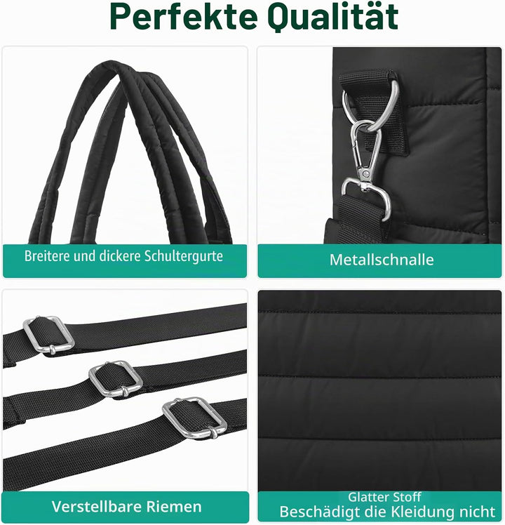KUBYA Unisex Diaper with Pacifier Case-1 Wickeltasche Cosody Mommy Bag Schwarz, Schwarz