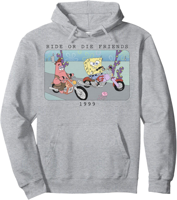 SpongeBob Schwammkopf Fahr Oder Stirb Freunde 1999 Porträt Pullover Hoodie