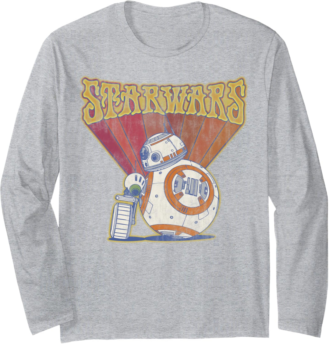 Star Wars The Rise of Skywalker BB-8 D-0 Vintage Duo Langarmshirt
