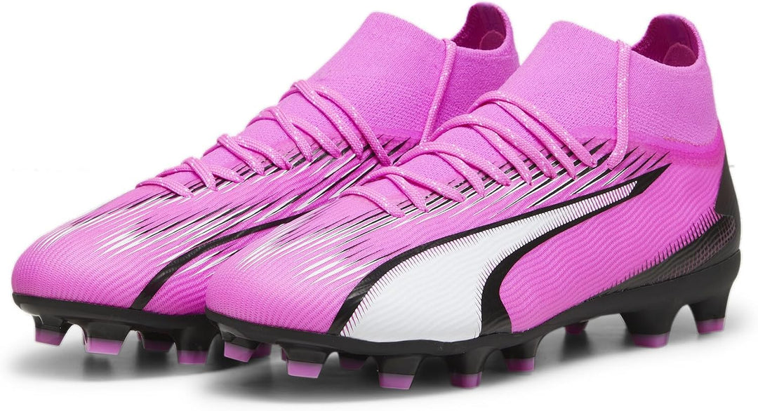PUMA Unisex Kinder Ultra Pro Fg/Ag Jr Soccer Shoe 35 EU Poison Pink White Black, 35 EU Poison Pink W