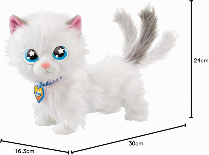 Animagic Mimi die Katze, Kuscheltier Spielzeug für Kinder ab 2 Jahren, Plüschtier Katze, Mimi