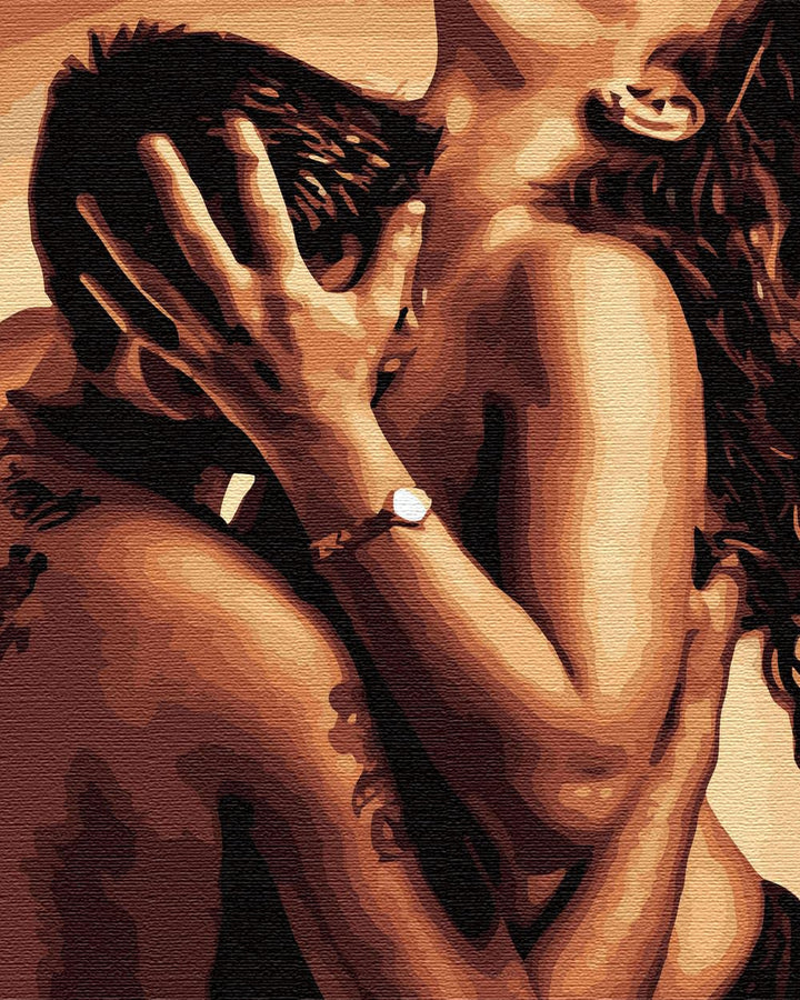 ARTNAPI Malen nach Zahlen Erwachsene mit Rahmen | DIY Handgemalt | Liebe und Leidenschaft | Kit für