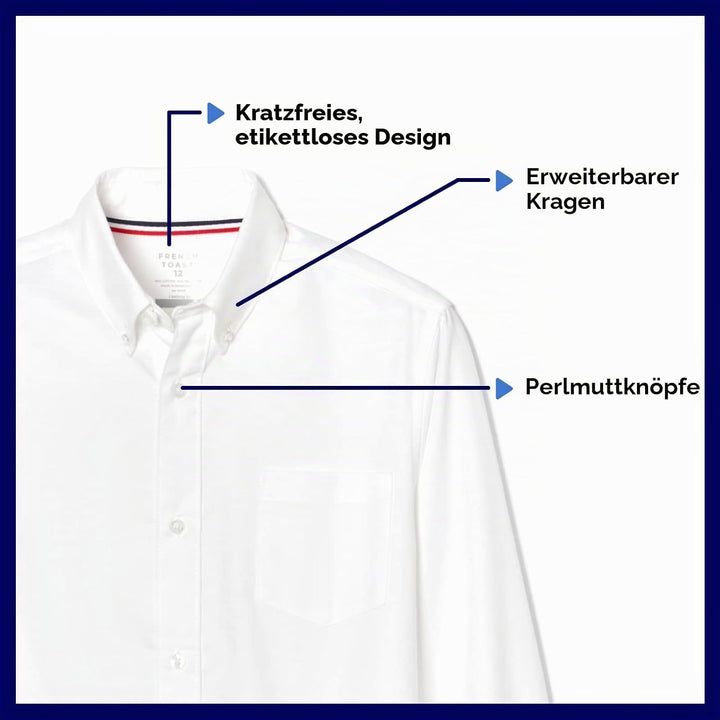 French Toast Jungen Short Sleeve Oxford Dress Shirt (Standard &amp; Husky) Hemd mit Button-Down-Kragen 2