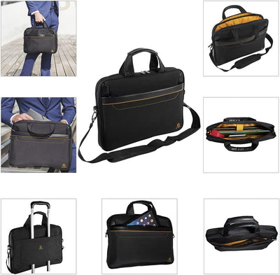 Exacompta 17434E Premium Laptop-Umhängetasche Exactive mit vielen Innentaschen wasserabweisend, pass