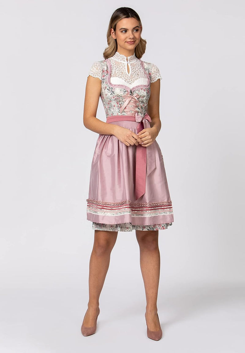 Stockerpoint Damen Dirndl Jolie Kleid für besondere Anlässe 38 Rosa, 38 Rosa
