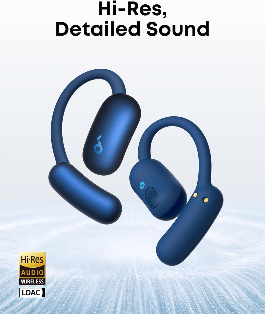 soundcore Anker AeroFit 2 Open Ear Headphones, Adjustable Ear Hooks, Firm Hold, Deep Bass, Hi-Res Wi