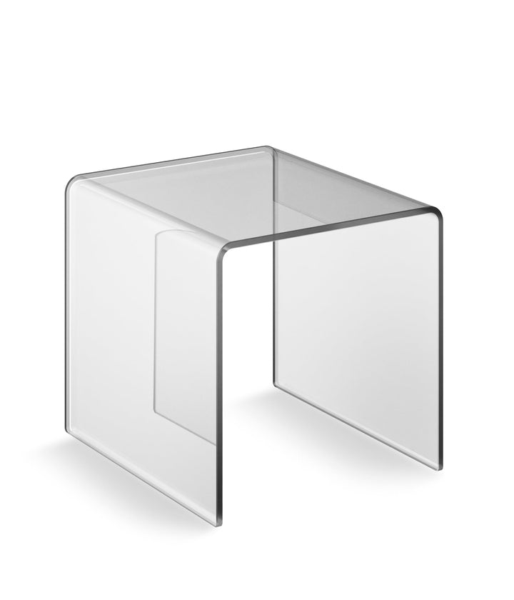 EH Design Acrylglas Beistelltisch I Couchtisch, Mini Nachttisch, Mini Tisch, Transparentes Marken Ac