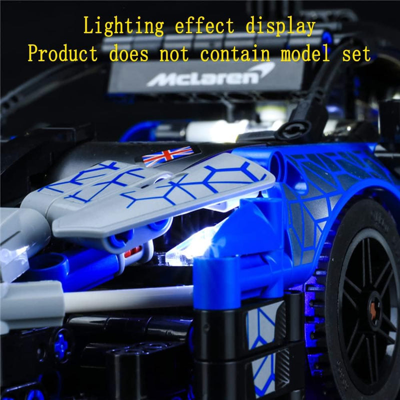 GEAMENT LED Licht-Set Kompatibel mit Lego Mclaren Senna GTR - Beleuchtungsset für Technic 42123 (Mod