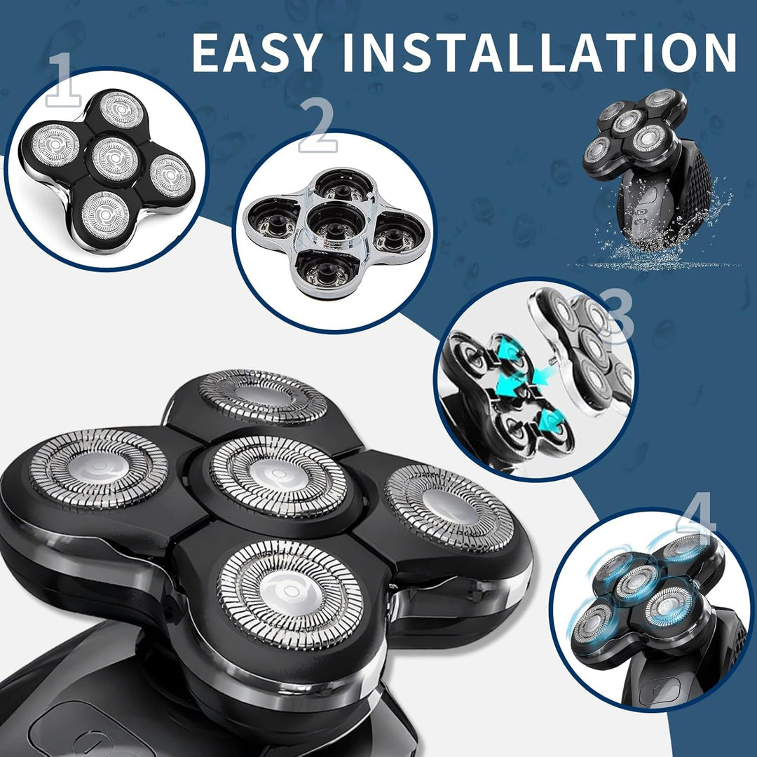 RX5 Ersatz-Scherköpfe kompatibel mit Remington Balder Pro XR1500, XR1501 und RX5 Rasierern (2 Stück)