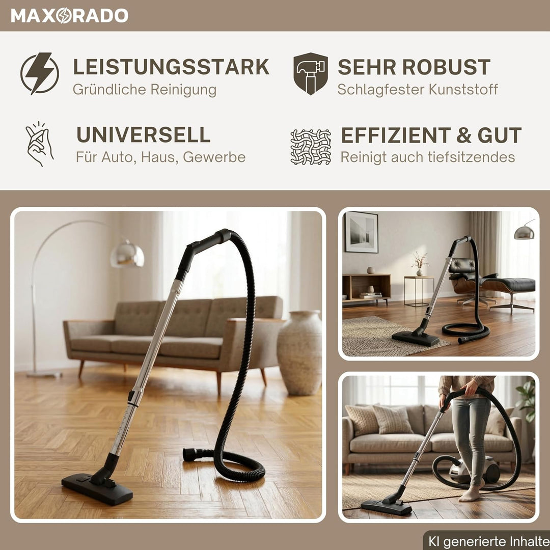 1,5m Set Ersatzteile Staubsaugerdüse Rohr Griff Schlauch Aufsatz passend für Einhell TC-VC 1930 S 22