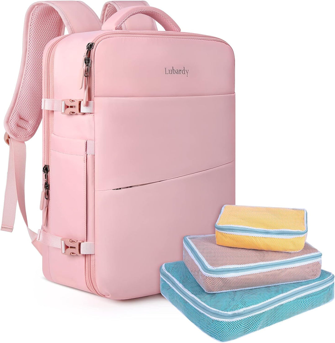 Lubardy 40L Laptop Rucksack Herren Wasserdicht 17.3 Zoll mit 3 Aufbewahrungstaschen Reiserucksack fü