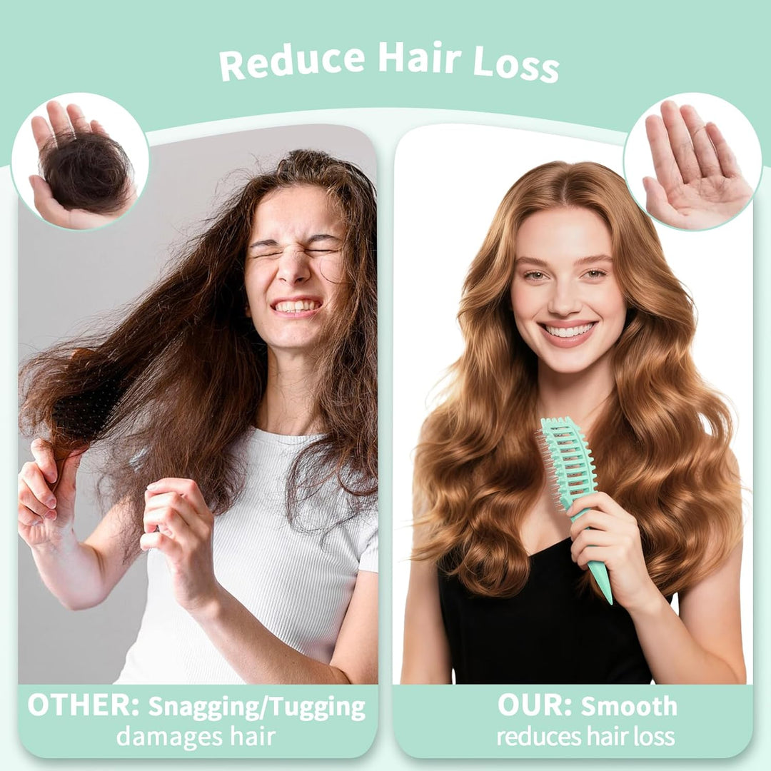 Lockenbürste - Curl Brush & Curly Hair Brush -Haarbürste locken kamm Belüftetes Design, Sanft entwir