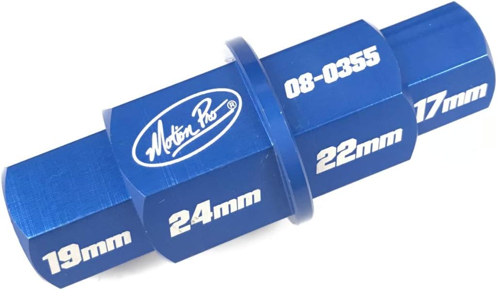 Motion Pro 08-0355 T6 Superlight Hex Axle Tool 17,19,22,24 mm