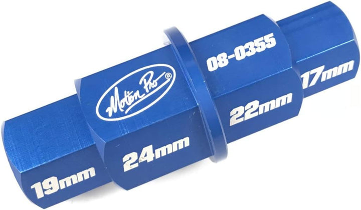 Motion Pro 08-0355 T6 Superlight Hex Axle Tool 17,19,22,24 mm