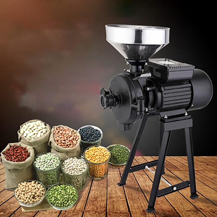 Getreidemühle Elektrisch, 2200W Schrotmühle mit Trichter, Obstmühle Elektrisch Mit Dickenregler, 140