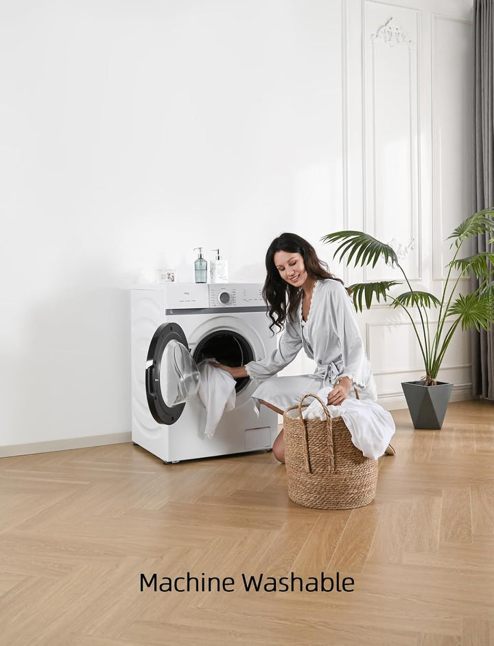 bienDo Bambus Loycell Bettwäsche Set, 135 * 200, Grau, Kühlende, Luxus Seiden Bettbezüge für Sommer