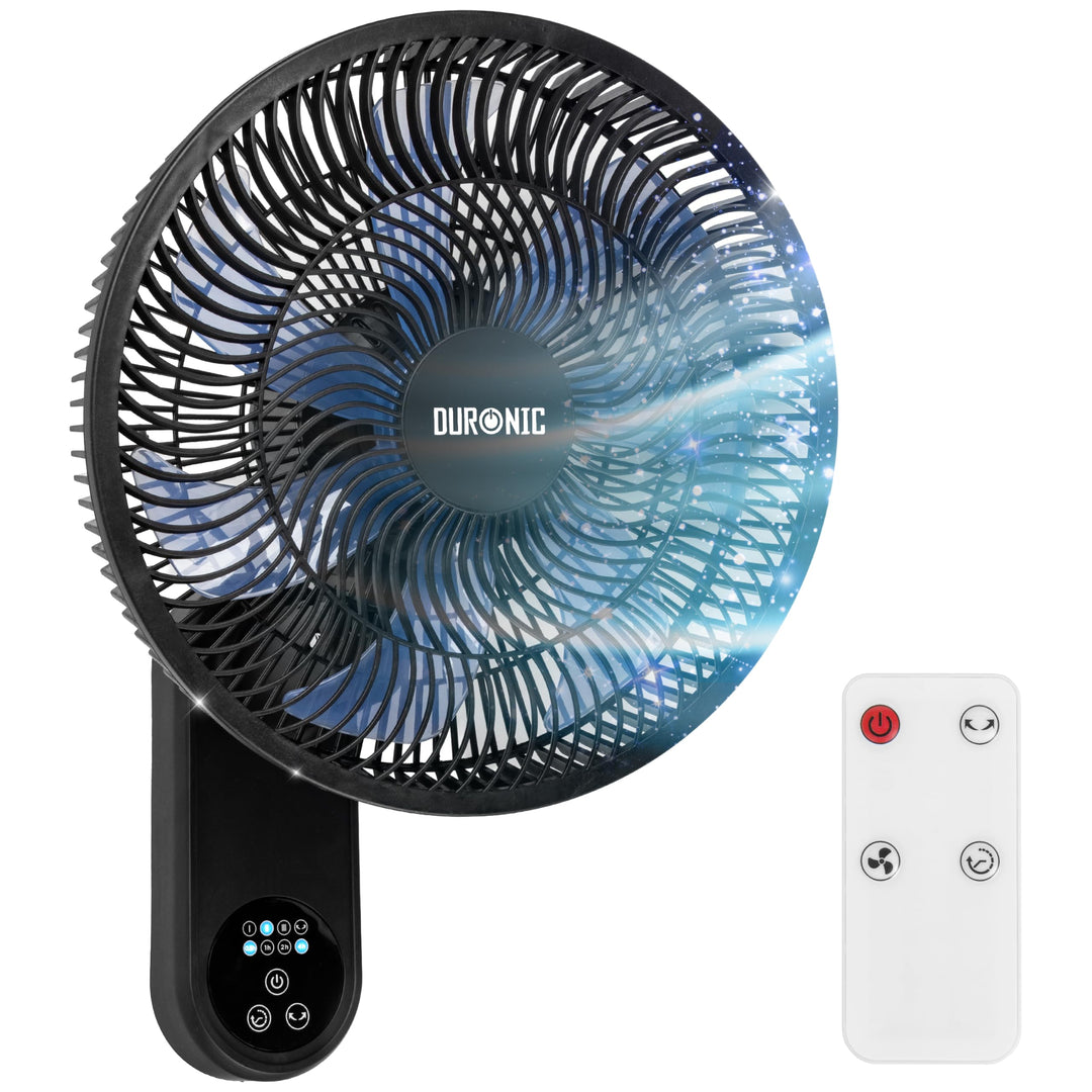 Duronic FN12 Wandventilator, Ventilator zur Montage, mit Fernbedienung | 3 Geschwindigkeiten, Wandkü