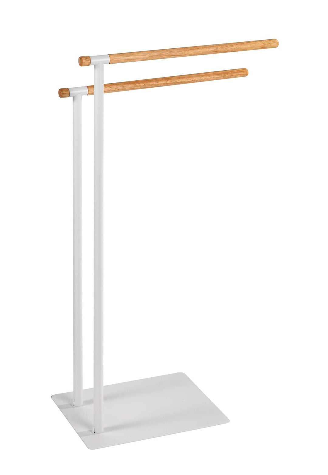 WENKO Handtuchständer Macao - Kleiderständer, Stahl, 43 x 79 x 24 cm, Weiss Handtuch- und Kleiderstä