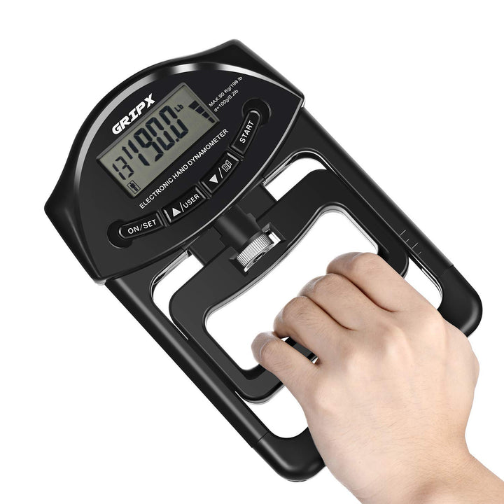 GRIPX Digitaler Handdynamometer Griffstärke-Messgerät Automatische Erfassung der elektronischen Grif
