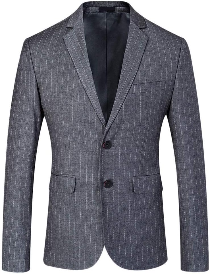 YOUTHUP Anzug Herren Slim Fit 3 Teilig Vertikale Streifen Anzüge Business Herrenanzug Sakko Weste Ho