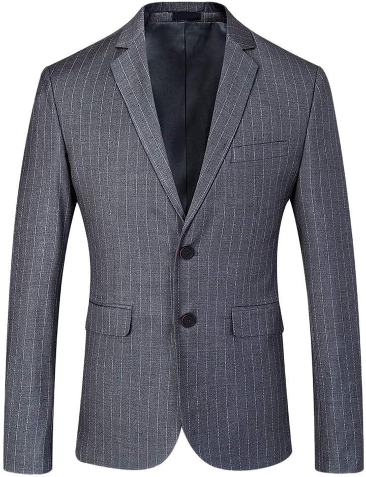 YOUTHUP Anzug Herren Slim Fit 3 Teilig Vertikale Streifen Anzüge Business Herrenanzug Sakko Weste Ho