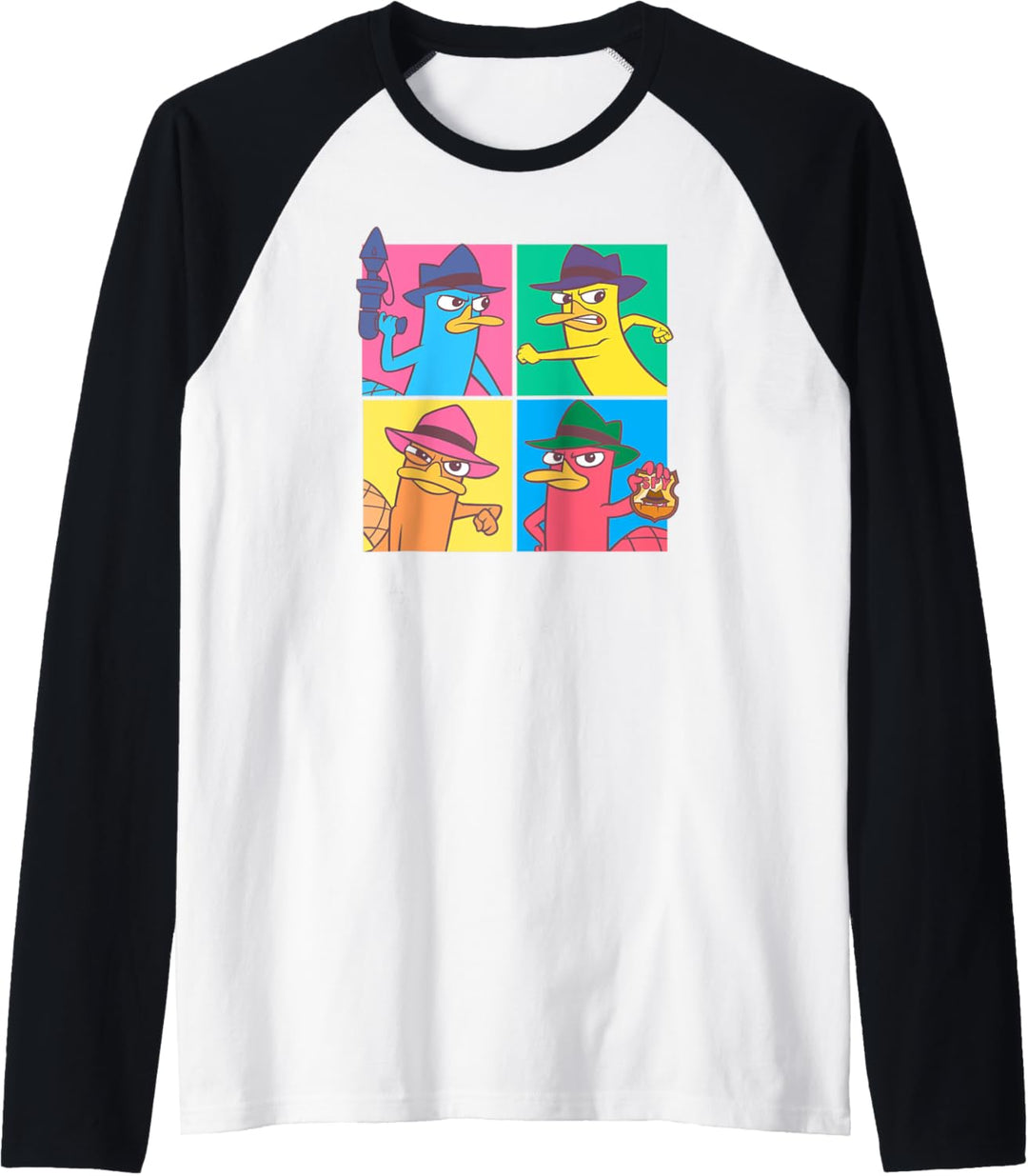 Disney Phineas und Ferb Agent P Pop-Up Raglan